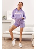 Purple tracksuit set with shorts 1840 - Online store - Boutique